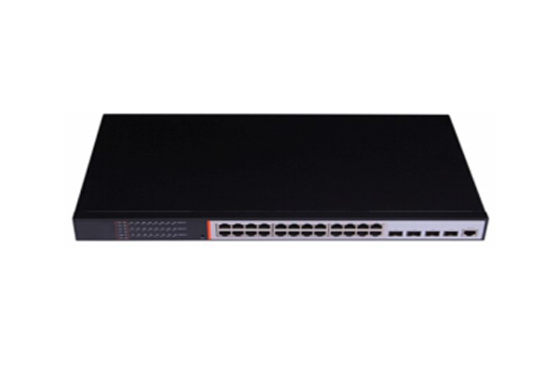 巴纳特29端口百万高清专用光电万兆交换机